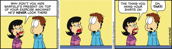 Komiksy garfield - komiks z dnia 20/12/2013