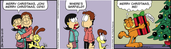Komiksy garfield - komiks z dnia 25/12/2013