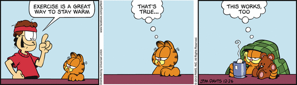 Komiksy garfield - komiks z dnia 26/12/2013