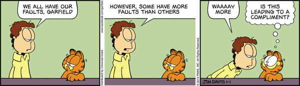 Komiksy garfield - komiks z dnia 01/01/2014