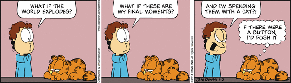 Komiksy garfield - komiks z dnia 02/01/2014