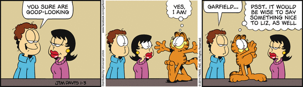 Komiksy garfield - komiks z dnia 03/01/2014