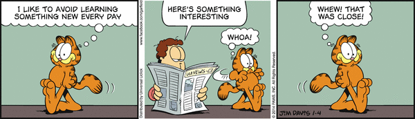 Komiksy garfield - komiks z dnia 04/01/2014