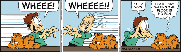 Komiksy garfield - komiks z dnia 09/01/2014