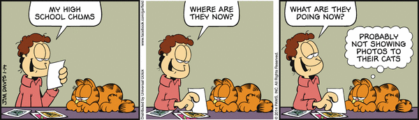 Komiksy garfield - komiks z dnia 14/01/2014