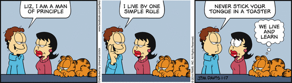 Komiksy garfield - komiks z dnia 17/01/2014