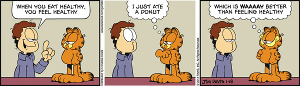 Komiksy garfield - komiks z dnia 18/01/2014