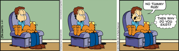 Komiksy garfield - komiks z dnia 21/01/2014