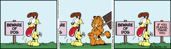 Komiksy garfield - komiks z dnia 22/01/2014