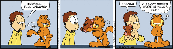 Komiksy garfield - komiks z dnia 23/01/2014