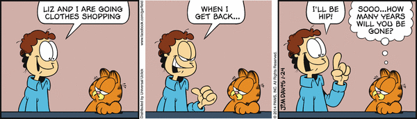 Komiksy garfield - komiks z dnia 24/01/2014