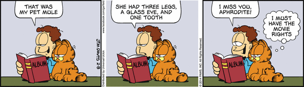 Komiksy garfield - komiks z dnia 08/02/2014