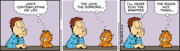 Komiksy garfield - komiks z dnia 12/02/2014