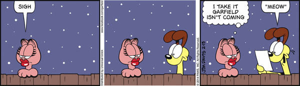 Komiksy garfield - komiks z dnia 13/02/2014