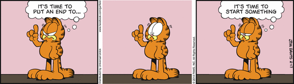 Komiksy garfield - komiks z dnia 17/02/2014