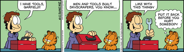 Komiksy garfield - komiks z dnia 19/02/2014