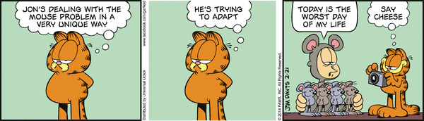 Komiksy garfield - komiks z dnia 21/02/2014