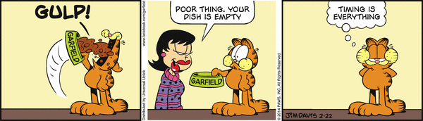 Komiksy garfield - komiks z dnia 22/02/2014