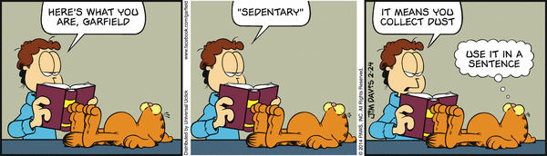 Komiksy garfield - komiks z dnia 24/02/2014