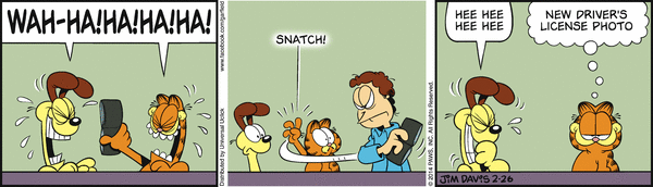 Komiksy garfield - komiks z dnia 26/02/2014