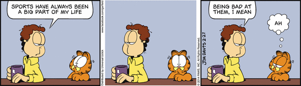 Komiksy garfield - komiks z dnia 27/02/2014