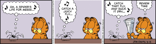 Komiksy garfield - komiks z dnia 13/03/2014