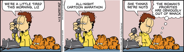 Komiksy garfield - komiks z dnia 14/03/2014