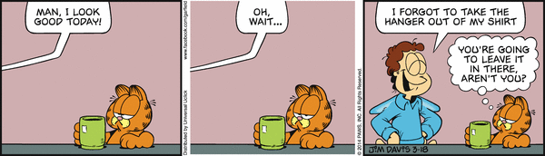 Komiksy garfield - komiks z dnia 18/03/2014