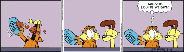 Komiksy garfield - komiks z dnia 19/03/2014