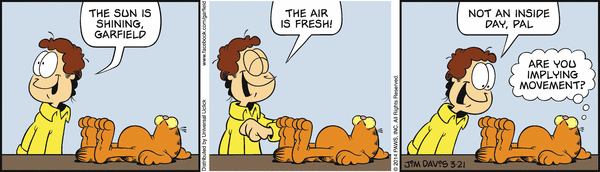 Komiksy garfield - komiks z dnia 21/03/2014