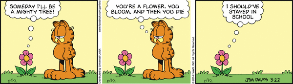 Komiksy garfield - komiks z dnia 22/03/2014