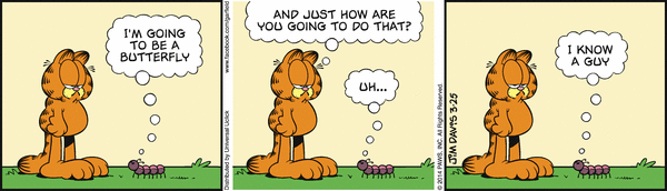 Komiksy garfield - komiks z dnia 25/03/2014