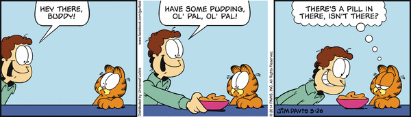 Komiksy garfield - komiks z dnia 26/03/2014