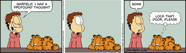 Komiksy garfield - komiks z dnia 29/03/2014