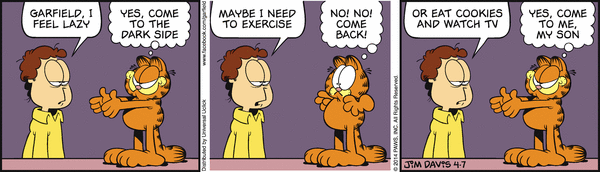 Komiksy garfield - komiks z dnia 07/04/2014