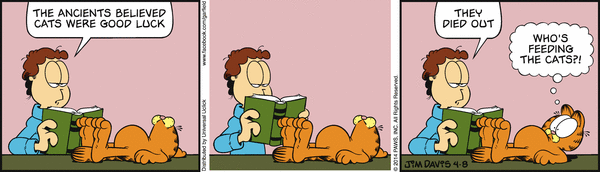 Komiksy garfield - komiks z dnia 08/04/2014