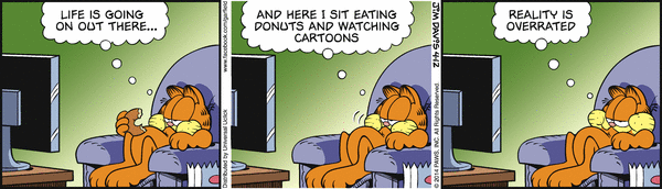 Komiksy garfield - komiks z dnia 12/04/2014