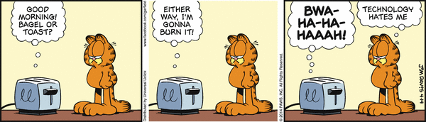 Komiksy garfield - komiks z dnia 14/04/2014