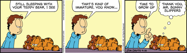Komiksy garfield - komiks z dnia 16/04/2014