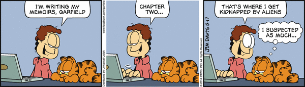 Komiksy garfield - komiks z dnia 17/05/2014