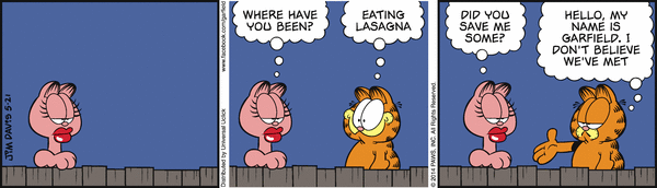 Komiksy garfield - komiks z dnia 21/05/2014