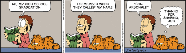 Komiksy garfield - komiks z dnia 22/05/2014