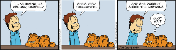 Komiksy garfield - komiks z dnia 23/05/2014