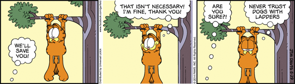 Komiksy garfield - komiks z dnia 29/05/2014