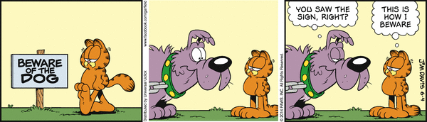 Komiksy garfield - komiks z dnia 04/06/2014