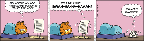 Komiksy garfield - komiks z dnia 17/06/2014