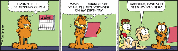 Komiksy garfield - komiks z dnia 19/06/2014