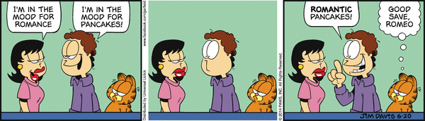 Komiksy garfield - komiks z dnia 20/06/2014