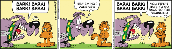 Komiksy garfield - komiks z dnia 25/06/2014
