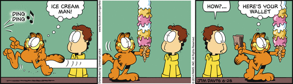 Komiksy garfield - komiks z dnia 28/06/2014